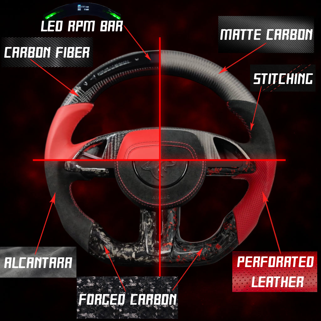 Custom Carbon Fiber Steering Wheel
